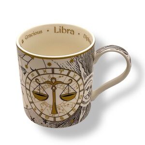 Vintage Mug‎ Libra Horoscope Astrology Astrological Sun Sign Symbol Ceramic